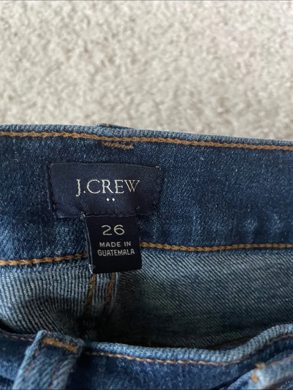 J. Crew Factory Denim High Rise Frayed 5